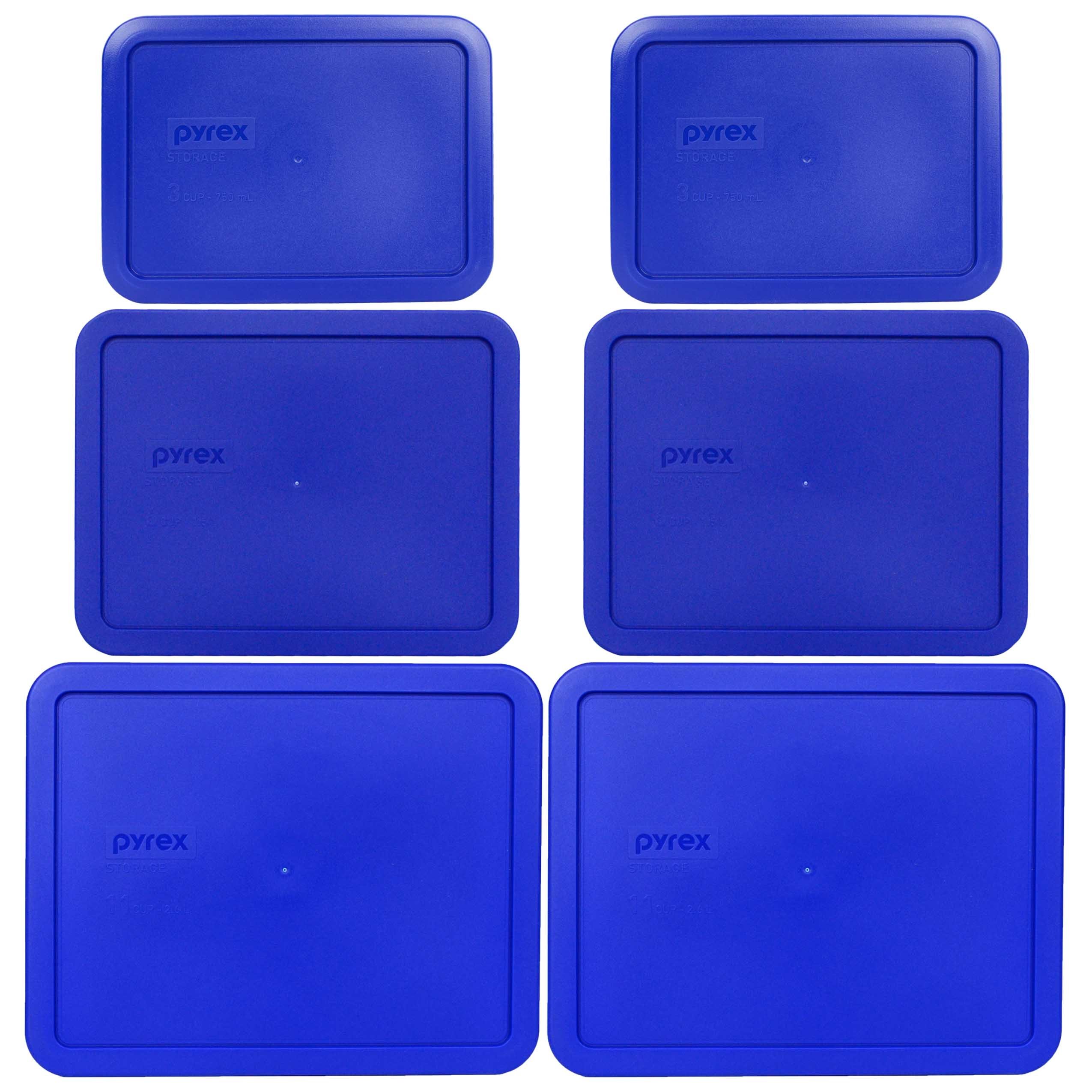 Amazon.com: Pyrex (2) 7212-PC 11-Cup, (2) 7211-PC 6-Cup, & (2